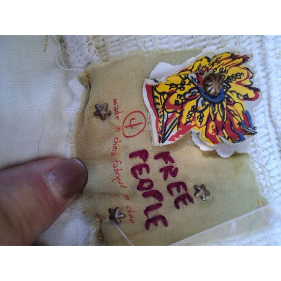 RARE 😍 Free People Smocked Embellished Bird Print Mini Dress Sz.4 NWOT - Picture 13 of 14